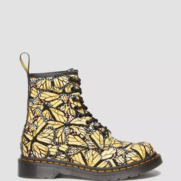 Dr. Martens 1460 Butterfly Print Suede Boots Men's Size 10 RARE NEW - Picture 15 of 16